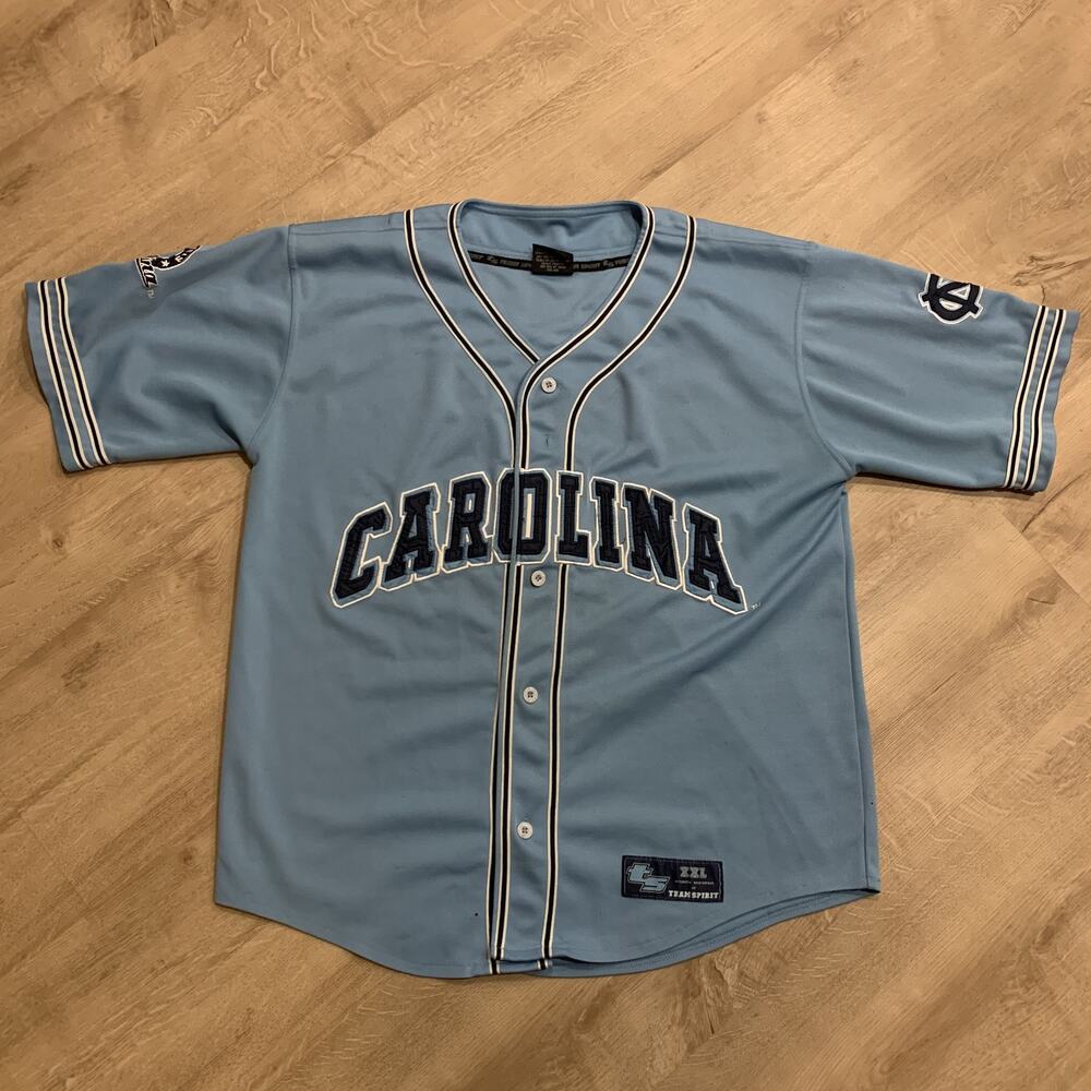 Vintage Y2K University of North Carolina Tar Heels UNC Baseball Jersey Men's L